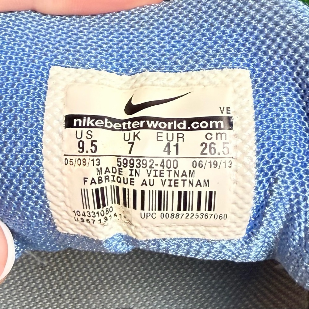 Nike Air Zoom Pegasus 30 Womens Blue Grey Running Shoes 599392-400 Size 9.5 - Picture 7 of 8
